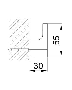 Round Robe Hook Chrome