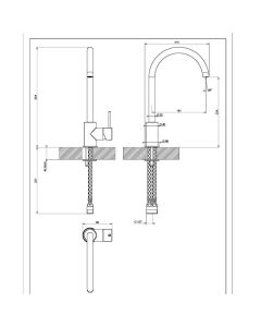 Elara Sink Mixer Brushed Nickel
