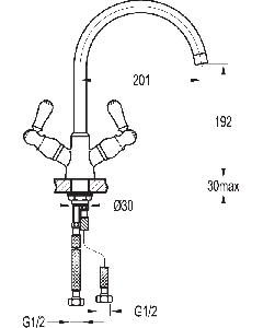 Elegance Lever Kitchen Mixer