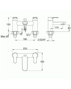 Echo Bath Shower Mixer