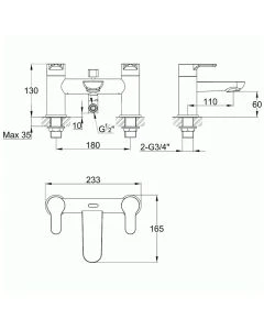 Echo Bath Shower Mixer
