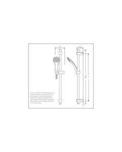 Bristan Evo Shower Kit with Rub Clean Handset Chrome