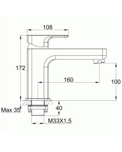 FliteSingle Lever Mono Bath Filler