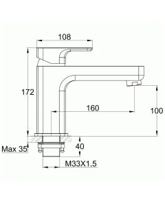 FliteSingle Lever Mono Bath Filler