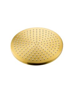 Design 250mm Round Head Brushed Gold