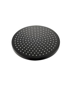 Design 250mm Round Head Matt Black