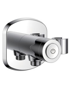 Fusion Wall Outlet Elbow Handset Holder & GoClick Flow Control