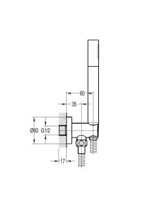 Levo Hand Shower Set Brushed Nickel