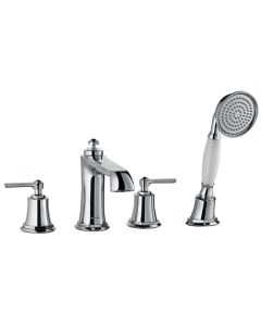Liberty 4-Hole Bath Shower Mixer Set Chrome
