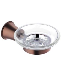 Liberty Glass Soap Dish Bronze