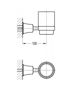 Liberty Glass Tumbler Oil-Rubbed Bronze