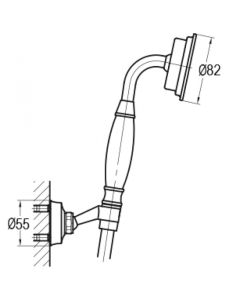 Liberty Hand-Shower Set with Wall Bracket Oil-Rubbed Bronze