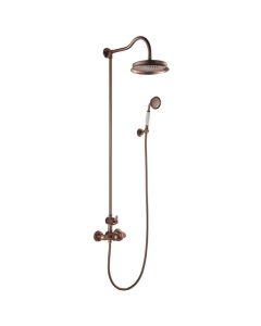 Liberty Thermostatic Exposed Shower Column Set Bronze