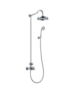 Liberty Thermostatic Exposed Shower Column Set Chrome