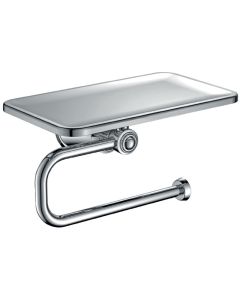 Liberty Toilet Roll Holder with Shelf Chrome