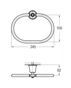 Liberty Towel Ring Oil-Rubbed Bronze