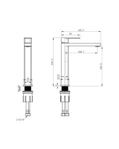 Form Tall Basin Mixer Chrome