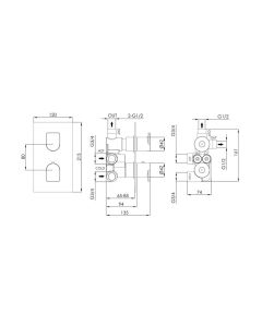 Form Thermostatic Shower Chrome