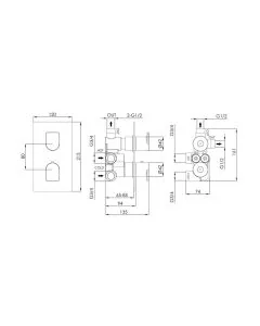 Form Thermostatic Shower Chrome