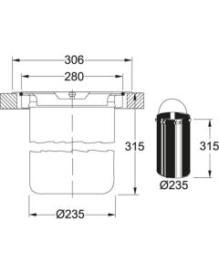 Franke 12Ltr Inset Waste Bin