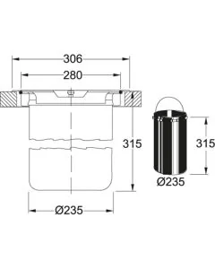 Franke 12Ltr Inset Waste Bin