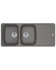 Franke Antea 2 Bowl Inset Sink Stone Grey