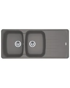Franke Antea 2 Bowl Inset Sink Stone Grey
