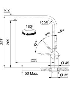 Franke Atlas Neo Monobloc Sink Mixer Tap Stainless Steel