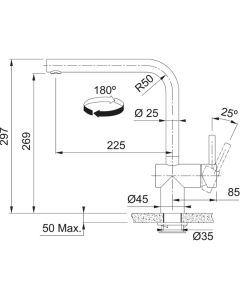 Franke Atlas Neo Sensor Monobloc Mixer Tap Stainless Steel
