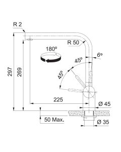 Franke Atlas Neo Monobloc Sink Mixer Tap Gold