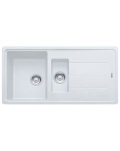 Franke Basis 1.5 Bowl Inset Sink Polar White