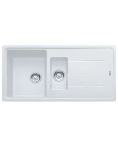 Franke Basis 1.5 Bowl Inset Sink Polar White