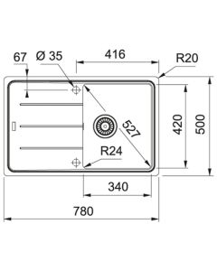 Franke Basis (BFG 611-78) Inset Sink Slate Grey