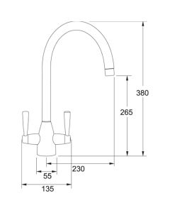 Franke Eiger Kitchen Sink Mixer Matt Black