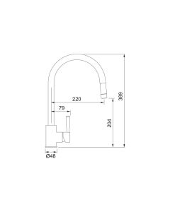 Franke Fuji Kitchen Mixer Pull Out Hose Decor Steel