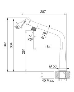Franke Icon Monobloc Sink Mixer Tap Chrome