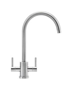 Franke Krios J Spout Low Pressure Kitchen Tap Stainless Steel