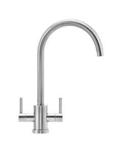 Franke Krios J Spout Low Pressure Kitchen Tap Stainless Steel