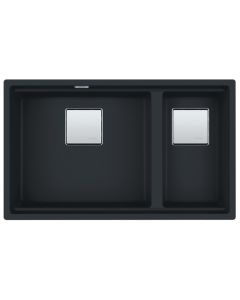 Franke Kubus 2 1.5 Bowl Undermount Sink Matt Black