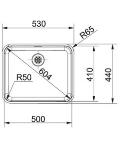Franke Largo 1 Bowl Sink Stainless Steel (BXX 110 50-41)