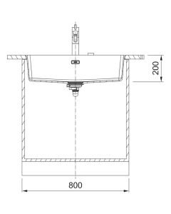 Franke Maris (MRG 110-72) Undermount Sink Matt Black