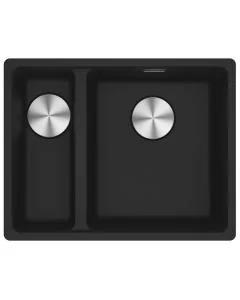 Franke Maris 1.5 Bowl LHSB Undermount Sink Matt Black