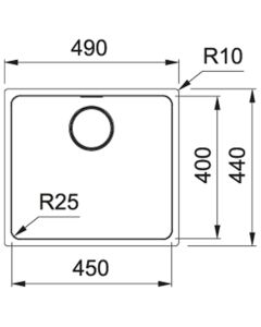 Franke Mythos Undermount Sink Stainless Steel (MYX 110-45)