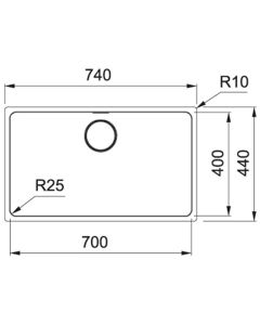 Franke Mythos Undermount Sink Stainless Steel (MYX 110-70)