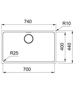 Franke Mythos Undermount Sink Stainless Steel (MYX 110-70)