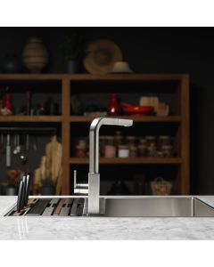 Franke Mythos Pull-Out Nozzle Mixer Tap Stainless Steel