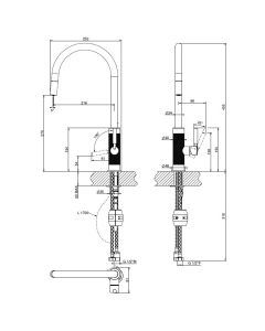 Franke Tessuto Pull-Out Nozzle Tap Polished Nickel