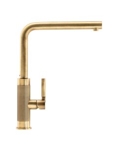 Franke Tessuto L Spout Monobloc Sink Mixer Brushed Brass