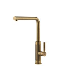 Franke Tessuto L Spout Monobloc Sink Mixer Brushed Brass