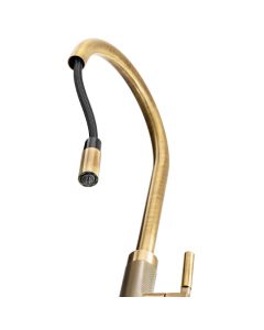 Franke Tessuto Pull-Out Nozzle Tap Brushed Brass